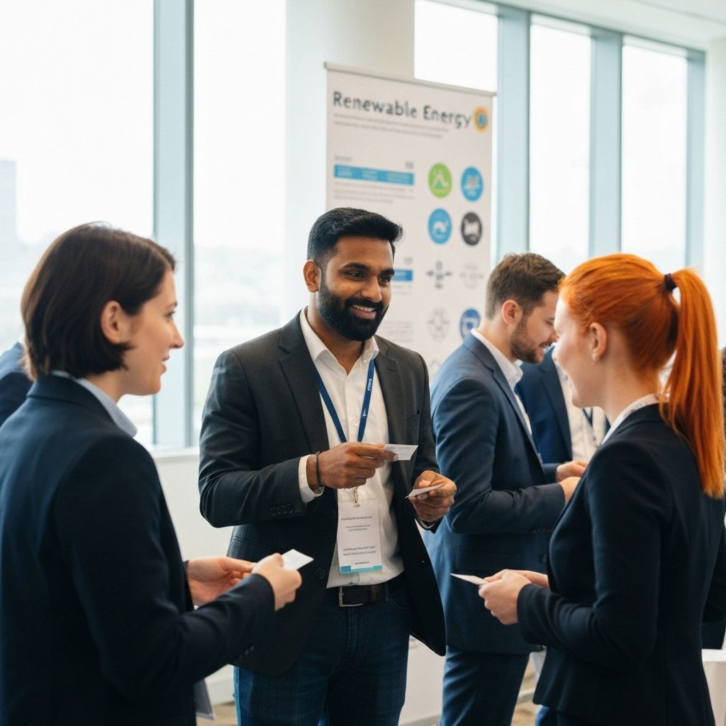 Renewable energy professionals networking